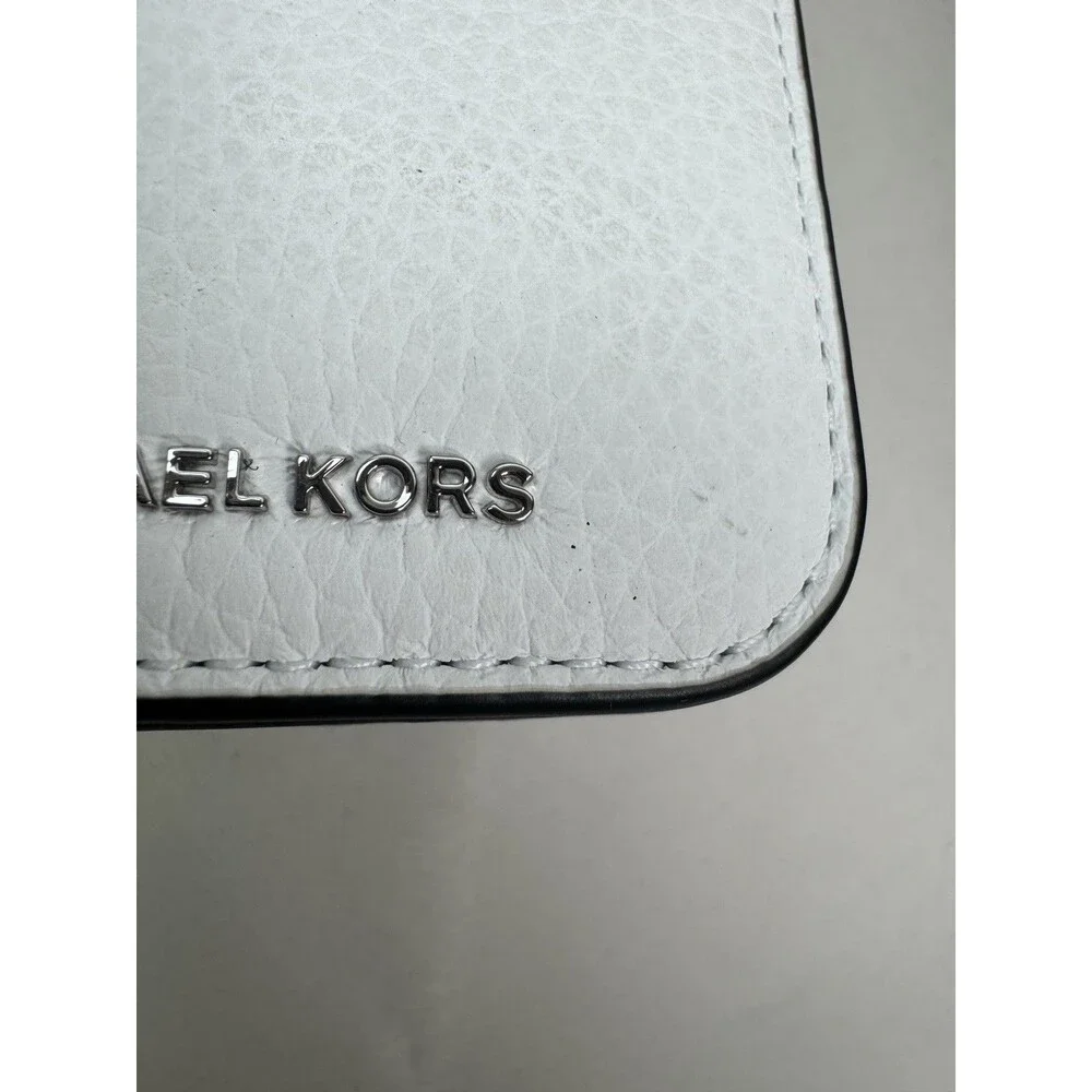 Michael Kors Hudson Pebbled Leather Snap Card Case Wallet